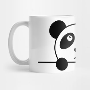 Cute Grumpy Panda Peekaboo Mug